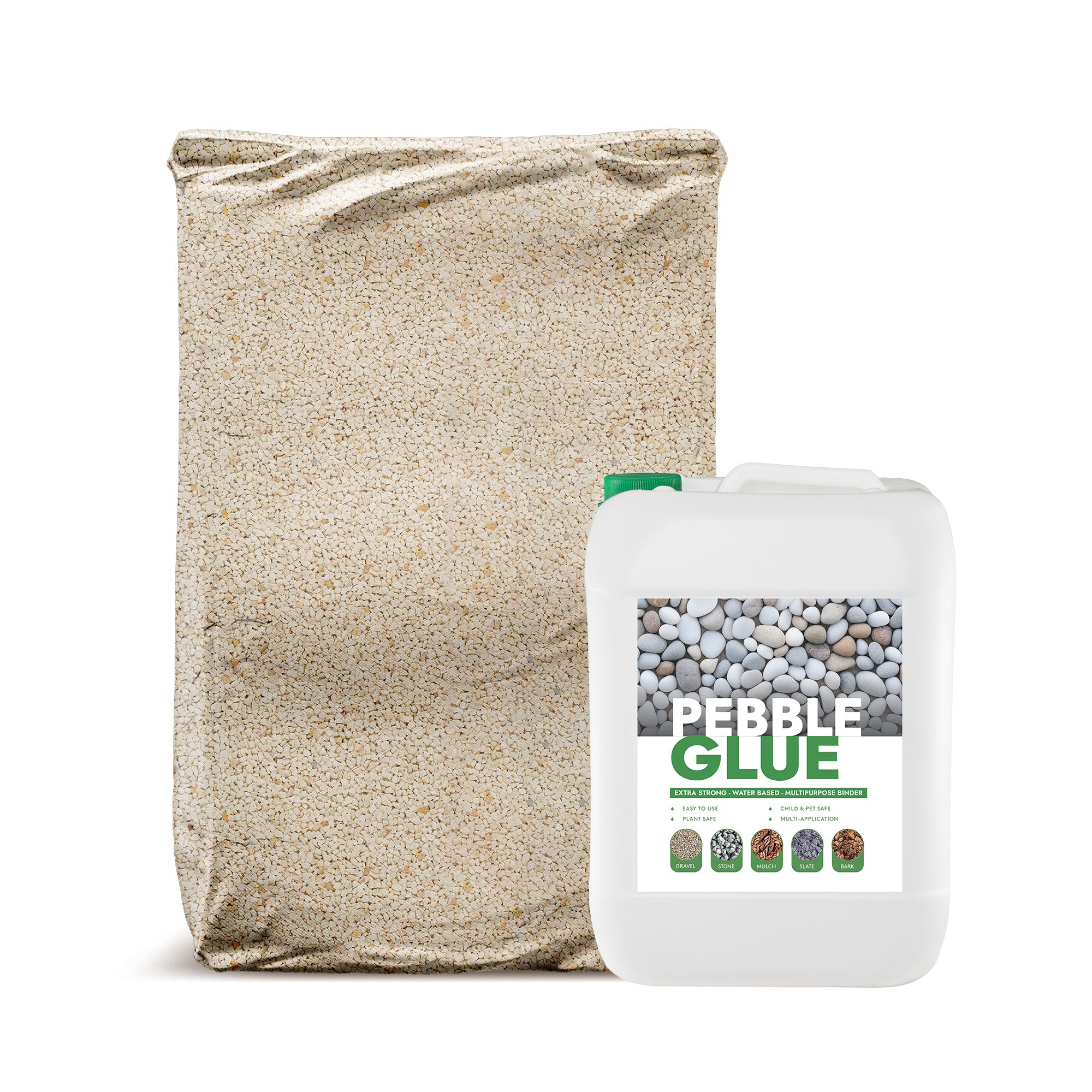 Marble Decorative Aggregate & Pebble Glue Kit | Cream | 3.5–4sqm ...